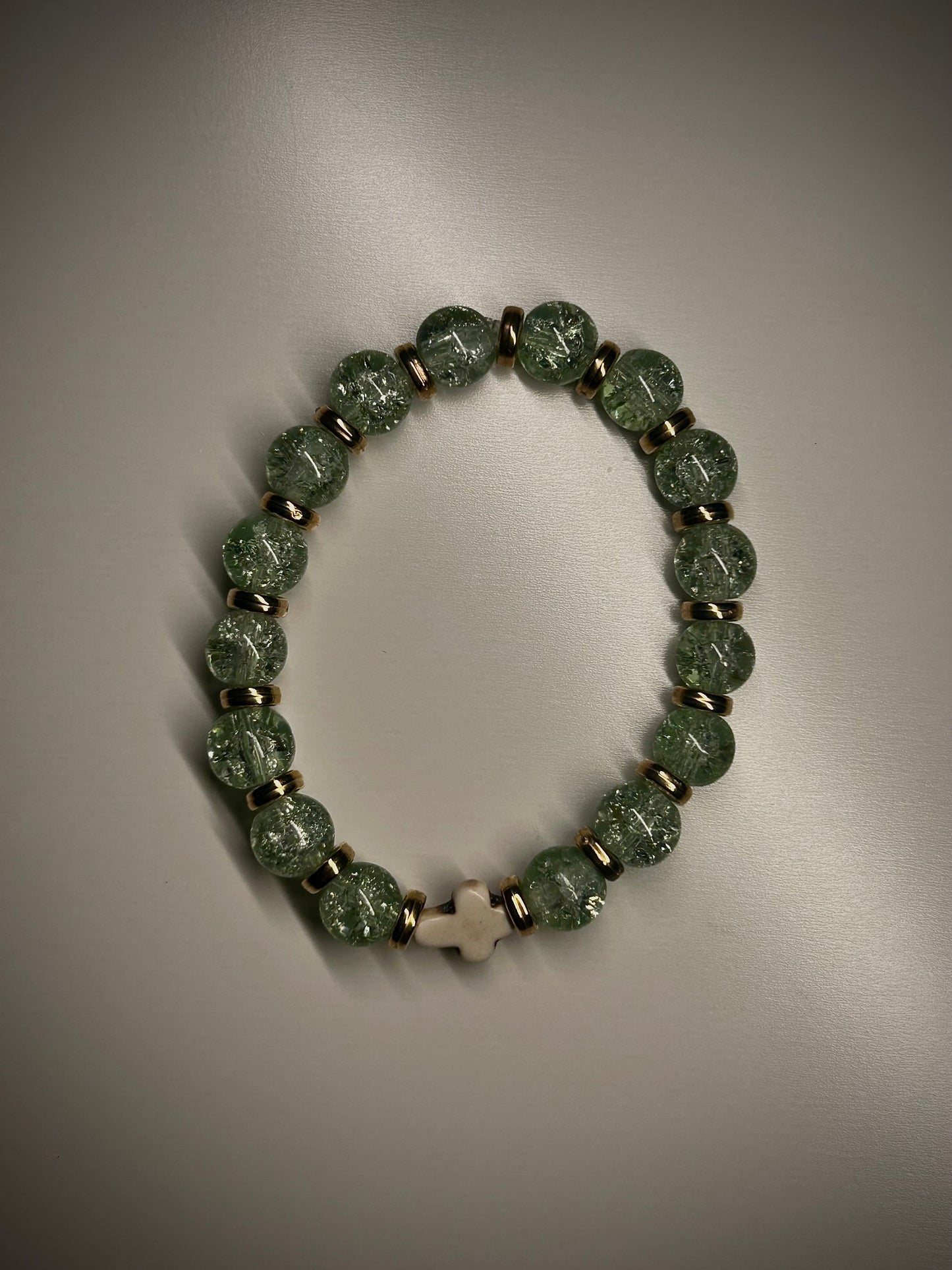 Green Cross Bracelet