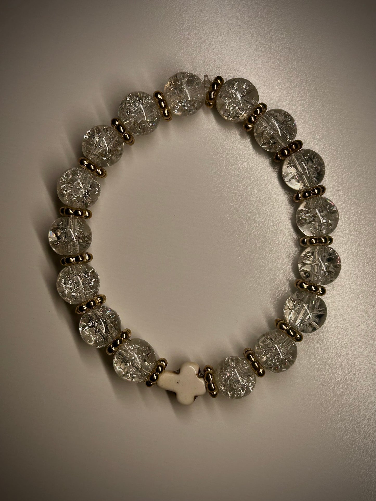 Clear Cross Bracelet
