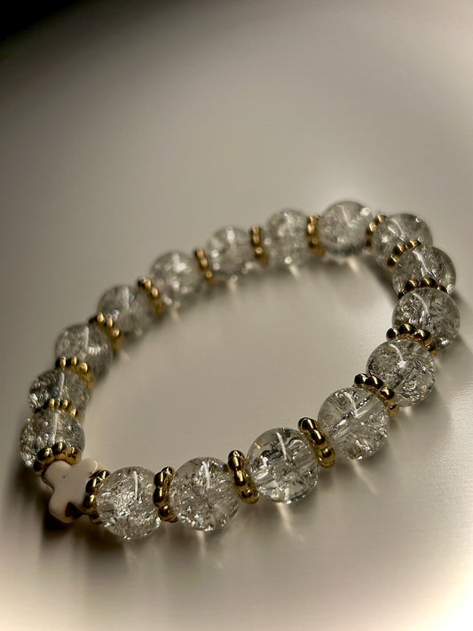 Clear Cross Bracelet