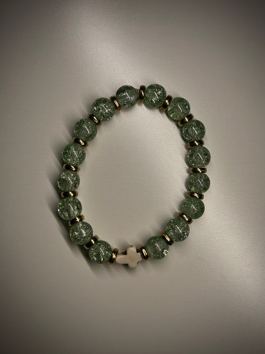 Green Cross Bracelet